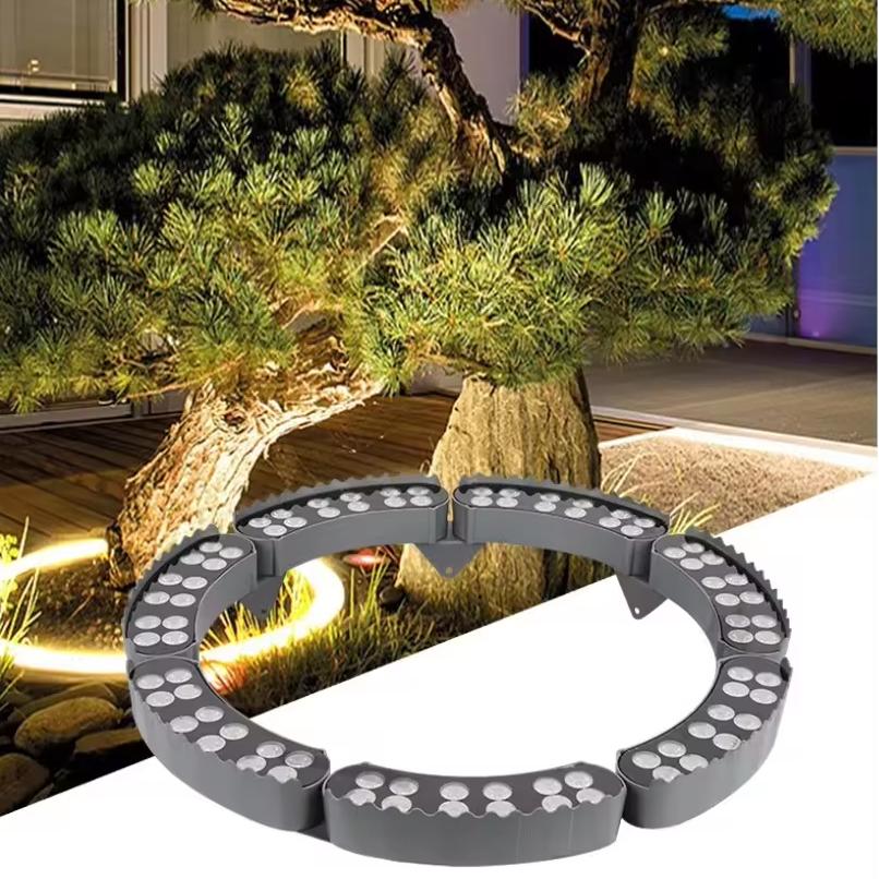 Outdoor LED Landscape Spotlight for Trees & Gardens | Aluminum Ground Light with Warm Glow | Pathway Accent Lighting | Weatherproof Garden U