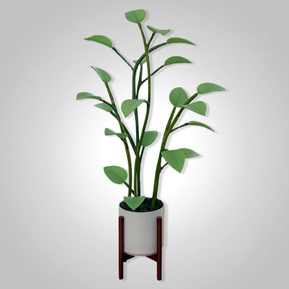 Color-Changing LED Plant Night Light for Bedroom, Living Room & Office – USB Powered Decorative Botanical Lamp with Auto Cycle Lighting