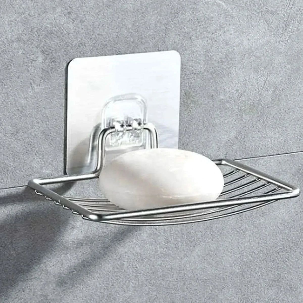SOAP SHELF – Wall-mounted stainless steel soap rack with drainage design for clean and organized bathroom storage
