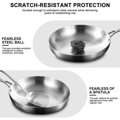 CULINEXA – 304 Stainless Steel Frying Pan