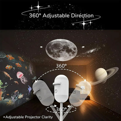 HOLOLUME – Holographic Night Light Projector for Serene Evenings