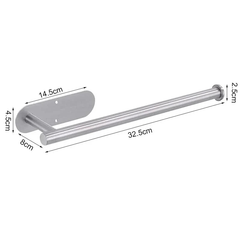 ROLLIX – Stainless Steel Adhesive Paper Towel Holder with Wall Mount Design for Kitchen and Bathroom Organization