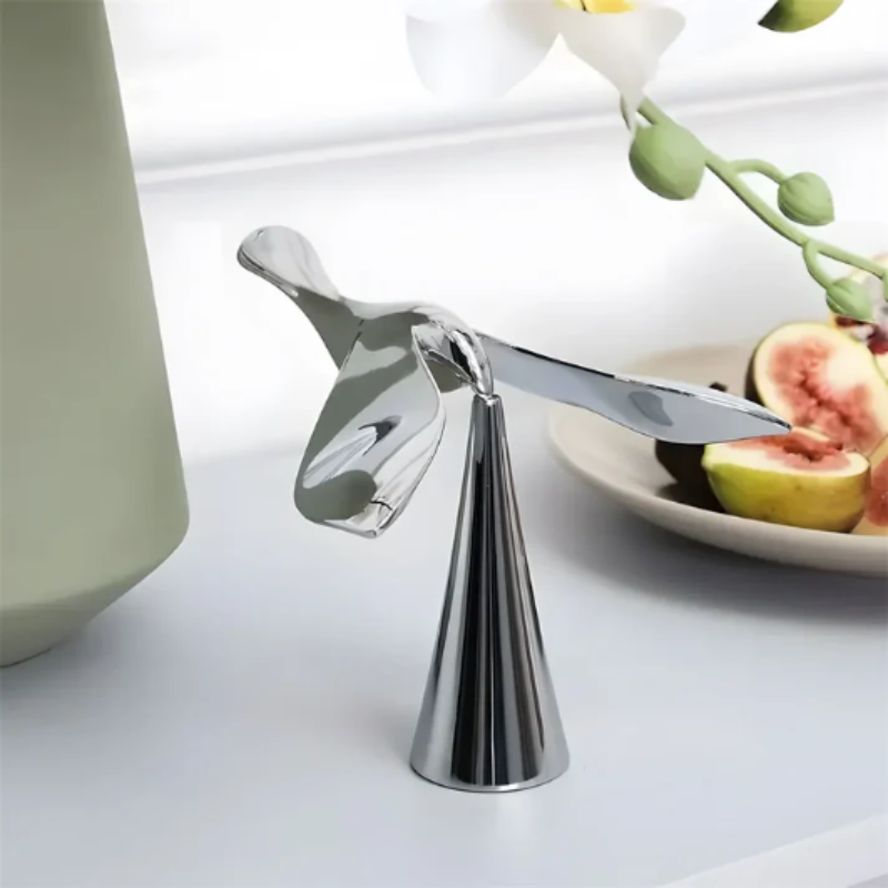 Bird-Shaped Bottle Opener with Polished Metal Finish for Home Bar & Kitchen Decor