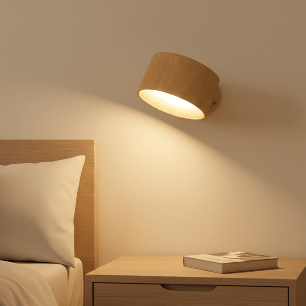 Cordless LED Sconce with Remote Control – Rechargeable Aluminum Wall Light for Bedroom, Living Room & Hallway