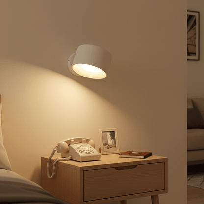 Cordless LED Sconce with Remote Control – Rechargeable Aluminum Wall Light for Bedroom, Living Room & Hallway