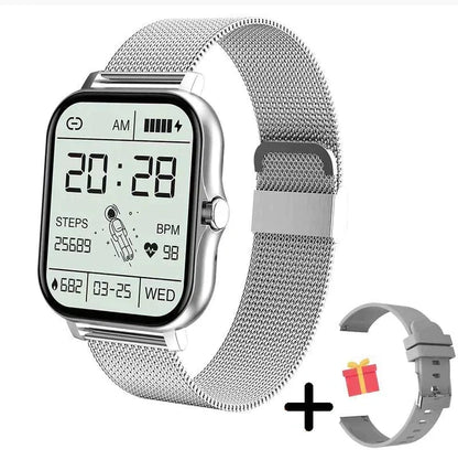 Fitness Tracker Smartwatch with Heart Rate Monitor, Blood Oxygen, Step Counter & Sleep Tracking for iOS & Android