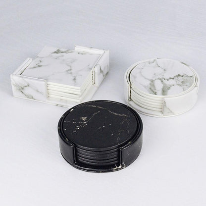 Vegan Leather Coaster Set