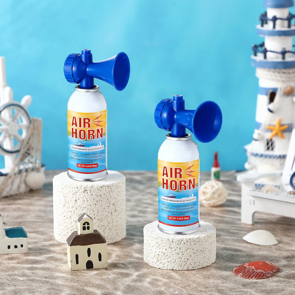 Marine Safety Alert | Portable Air Horn with 122 Decibel Sound | Compact Emergency Signal for Boating