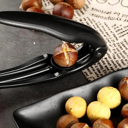 Heavy-Duty Shell Cracker Tool with Comfortable Grip for Walnuts Pecans Hazelnuts Almonds – Durable Metal Kitchen Gadget for Nuts and Chestnu