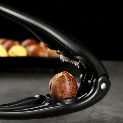Heavy-Duty Shell Cracker Tool with Comfortable Grip for Walnuts Pecans Hazelnuts Almonds – Durable Metal Kitchen Gadget for Nuts and Chestnu