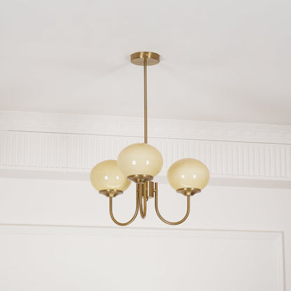 Orb Pendant Light with Adjustable Height Metal Frame and Spherical Shades for Kitchen Island Dining Living Room Bedroom E27 Socket Pink Whit