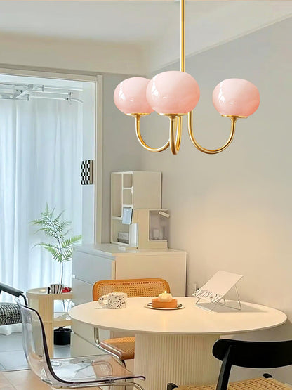 Multi-Globe Suspended Fixture Iron & Tinted Glass Shades E27 Socket for Kitchen Island Dining Area Living Space Bedroom Overhead Illuminatio