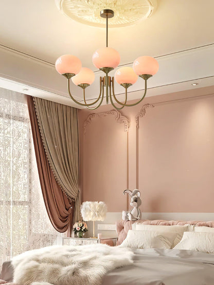 Multi-Globe Suspended Fixture Iron & Tinted Glass Shades E27 Socket for Kitchen Island Dining Area Living Space Bedroom Overhead Illuminatio
