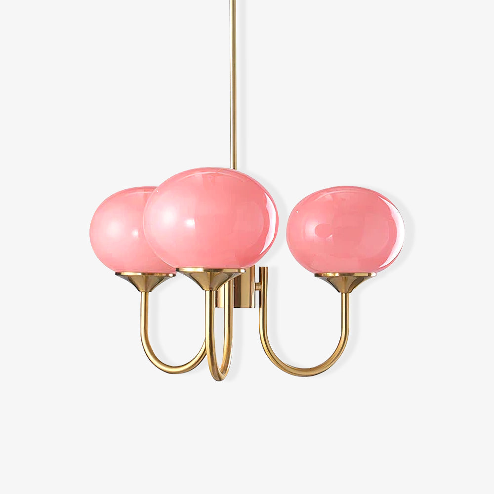 Multi-Globe Suspended Fixture Iron & Tinted Glass Shades E27 Socket for Kitchen Island Dining Area Living Space Bedroom Overhead Illuminatio
