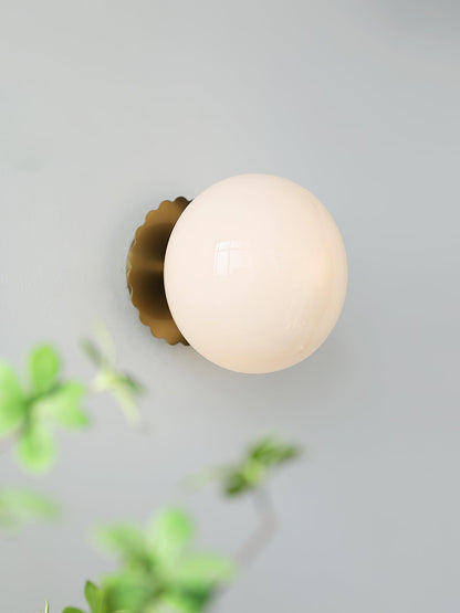 Adjustable Pink Glass Sconce with Metal Frame for Bedroom, Hallway & Living Room | Indoor Ceiling & Wall Mount Fixture E26 E27 Base