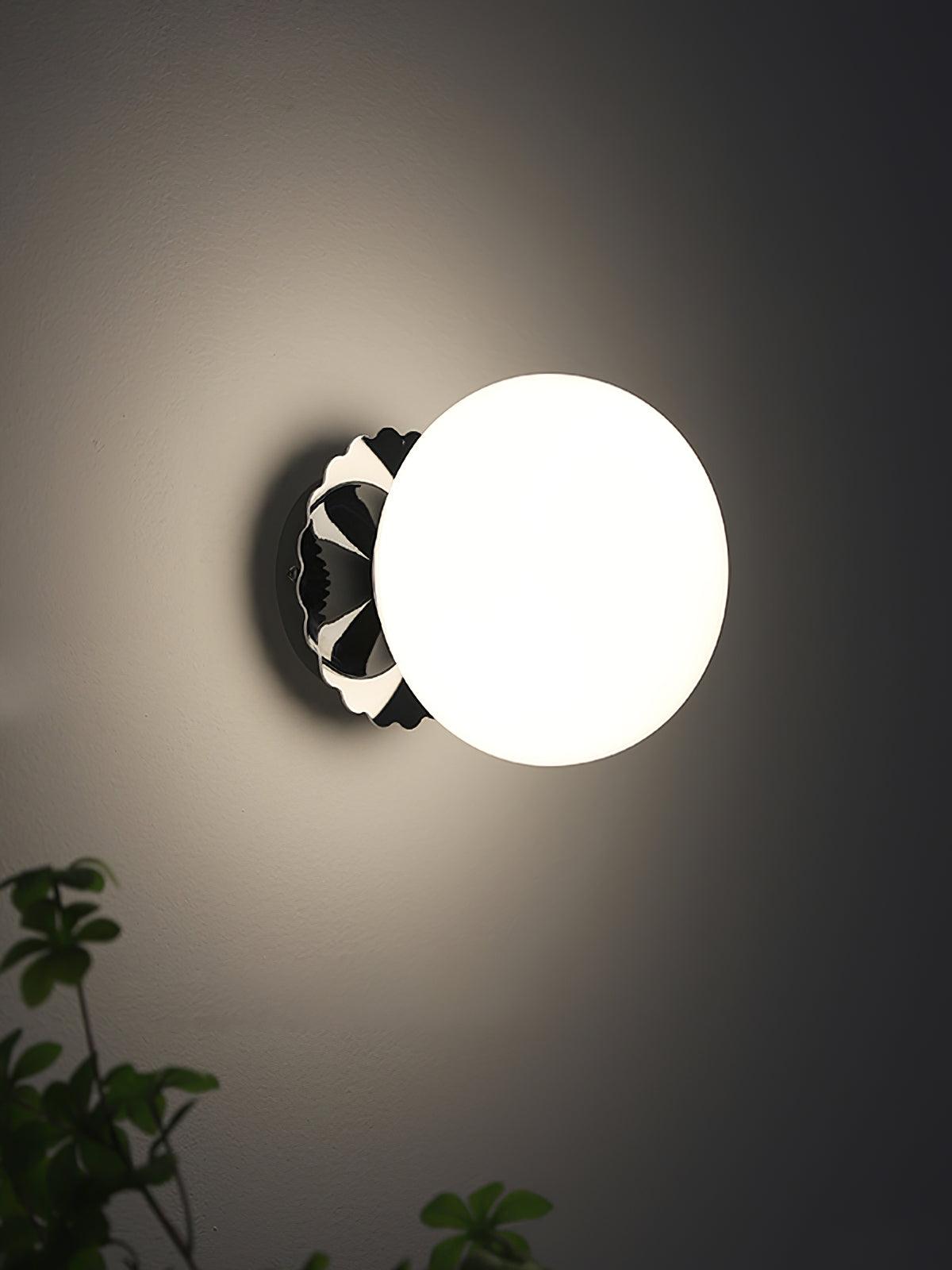 Adjustable Pink Glass Sconce with Metal Frame for Bedroom, Hallway & Living Room | Indoor Ceiling & Wall Mount Fixture E26 E27 Base