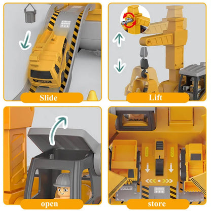 Kids Construction Toolkit with Working Power Drill & Vehicles | Take-Apart Building Set for Hands-On Learning, STEM Play & Group Projects