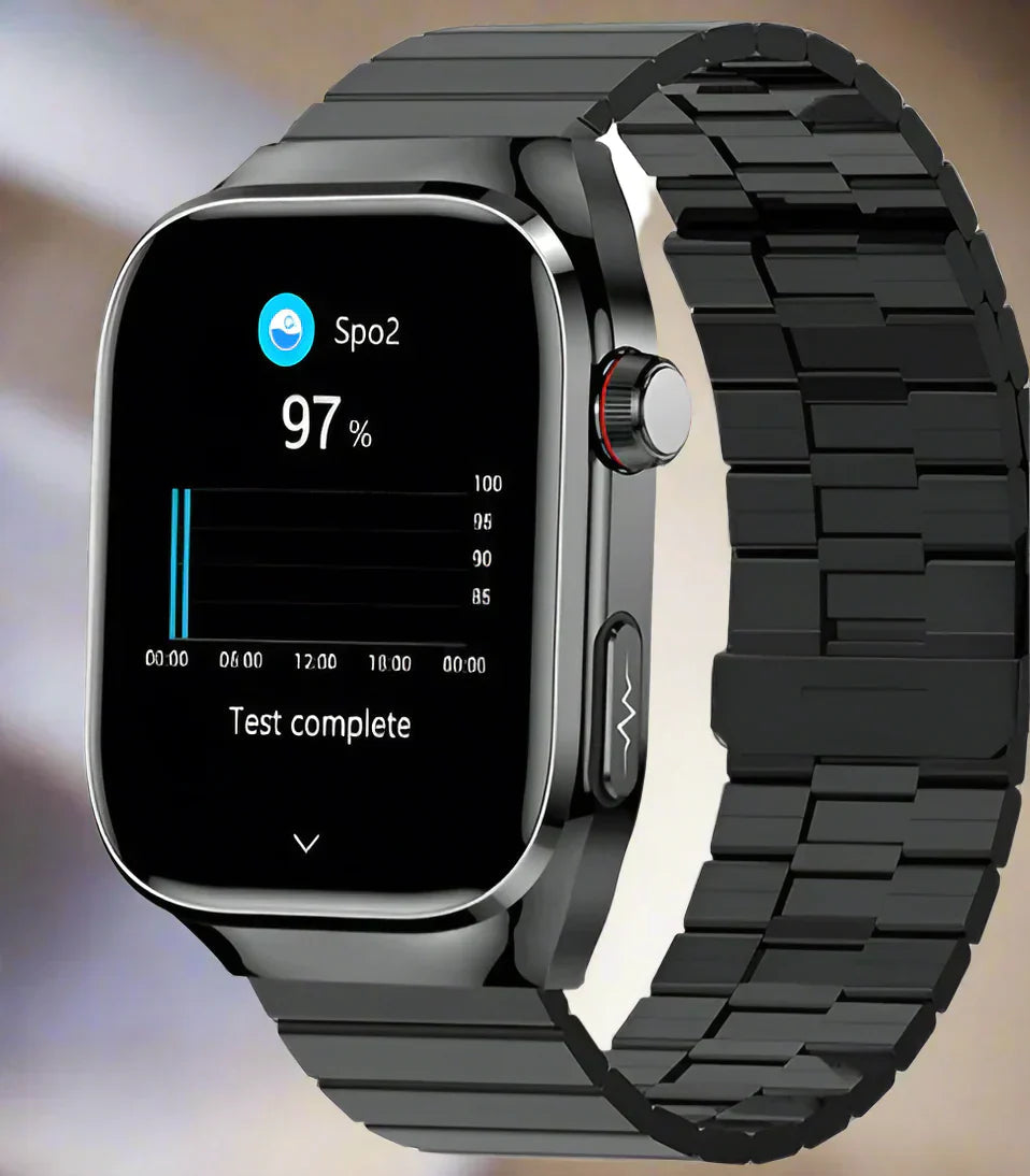 Maxwell Health | Smartwatch with Blood Sugar & ECG Monitoring | Bluetooth Calls for Comprehensive Wellness Tracking