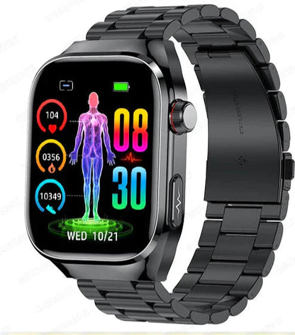 Maxwell Health | Smartwatch with Blood Sugar & ECG Monitoring | Bluetooth Calls for Comprehensive Wellness Tracking