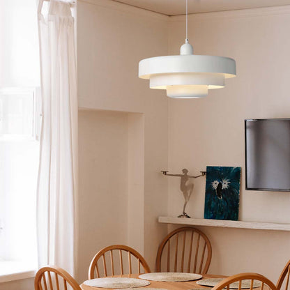 Round Metal Pendant Light 14-Inch Industrial Farmhouse Ceiling Fixture for Kitchen Island Dining Room Bedroom E26 Socket Green Orange