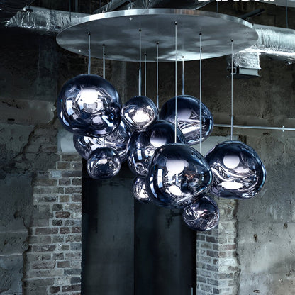 Unique Glass Drop Pendant Lighting Fixture