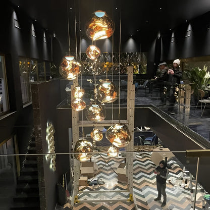 Unique Glass Drop Pendant Lighting Fixture