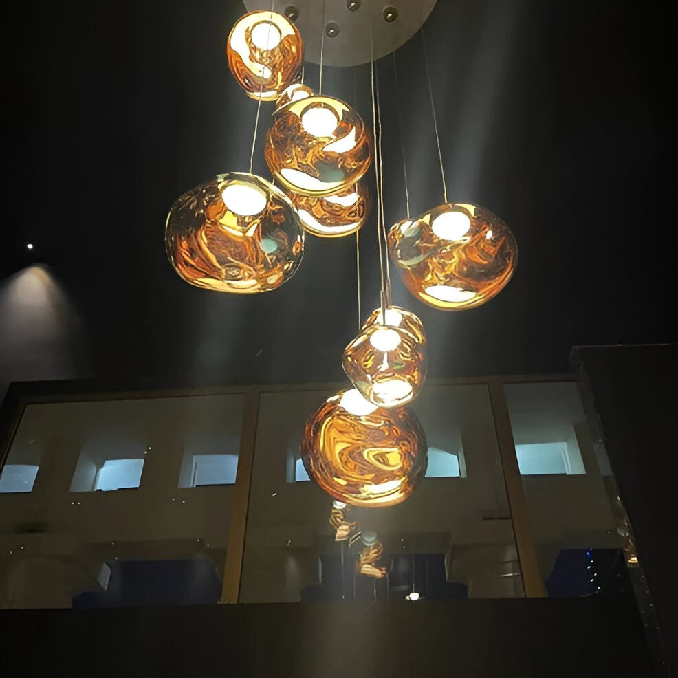 Unique Glass Drop Pendant Lighting Fixture