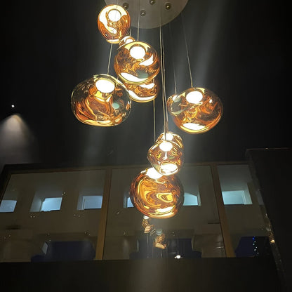 Unique Glass Drop Pendant Lighting Fixture