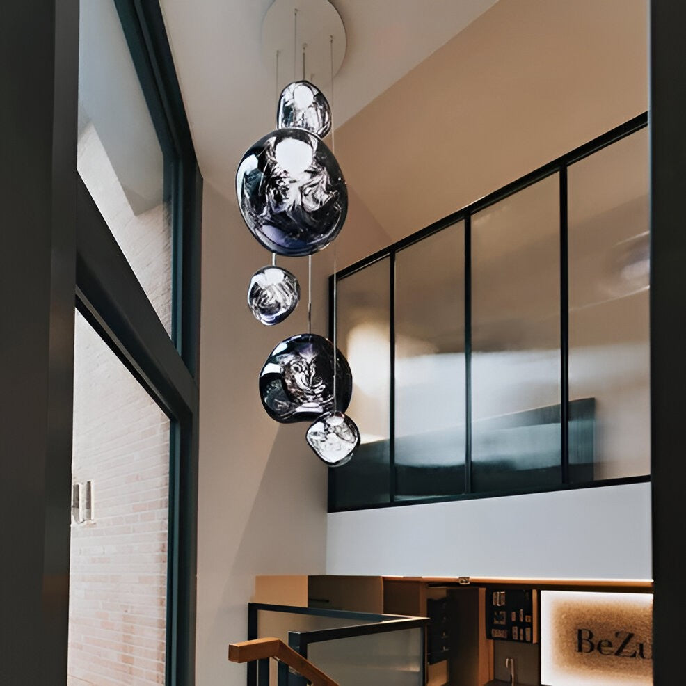 Unique Glass Drop Pendant Lighting Fixture