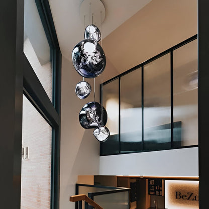 Unique Glass Drop Pendant Lighting Fixture