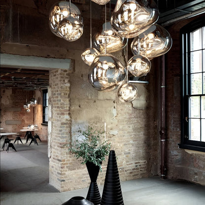 Unique Glass Drop Pendant Lighting Fixture