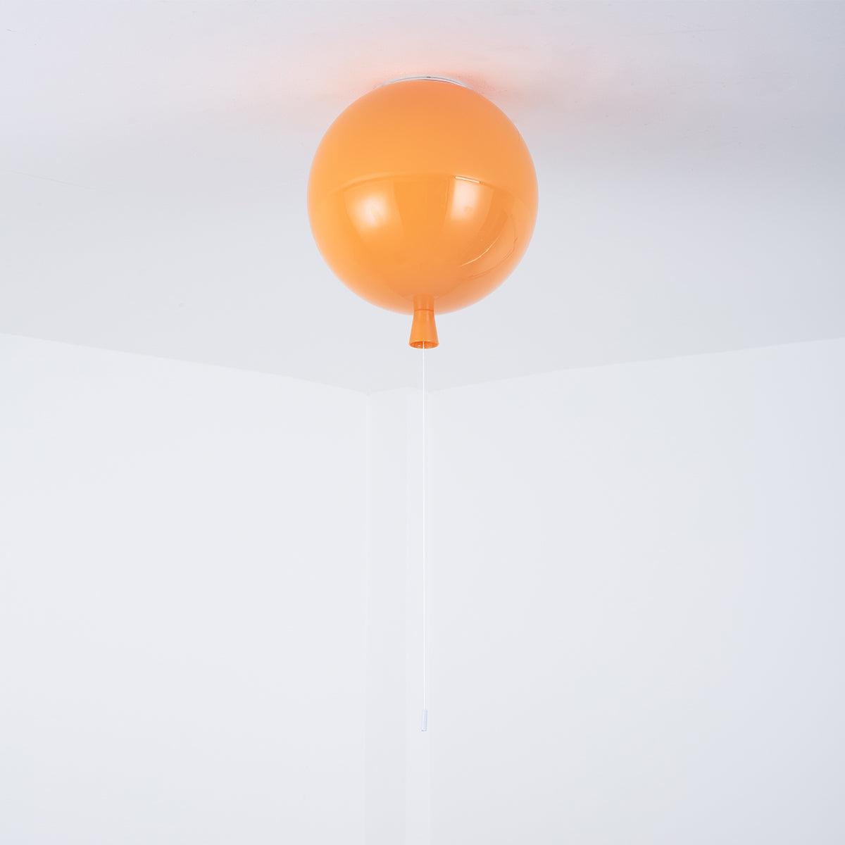 Kids Room Hanging Light Fixture with Pull Chain Switch – Playful Orb Shape Pendant Lamp for Nursery, Bedroom & Play Area – E27 Socket, Multi