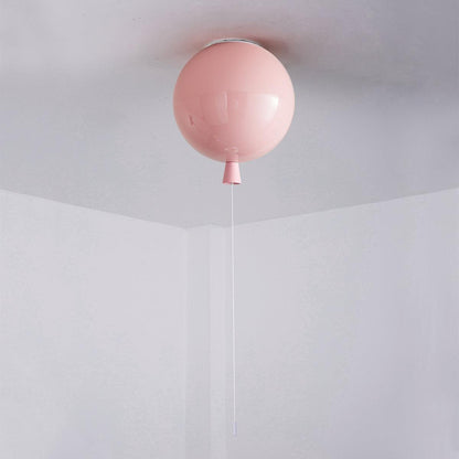 Kids Room Hanging Light Fixture with Pull Chain Switch – Playful Orb Shape Pendant Lamp for Nursery, Bedroom & Play Area – E27 Socket, Multi