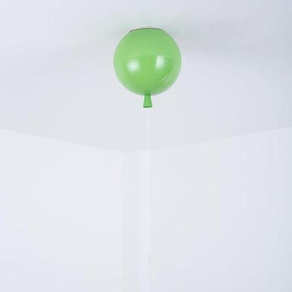 Kids Room Hanging Light Fixture with Pull Chain Switch – Playful Orb Shape Pendant Lamp for Nursery, Bedroom & Play Area – E27 Socket, Multi