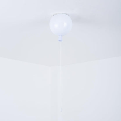 Kids Room Hanging Light Fixture with Pull Chain Switch – Playful Orb Shape Pendant Lamp for Nursery, Bedroom & Play Area – E27 Socket, Multi