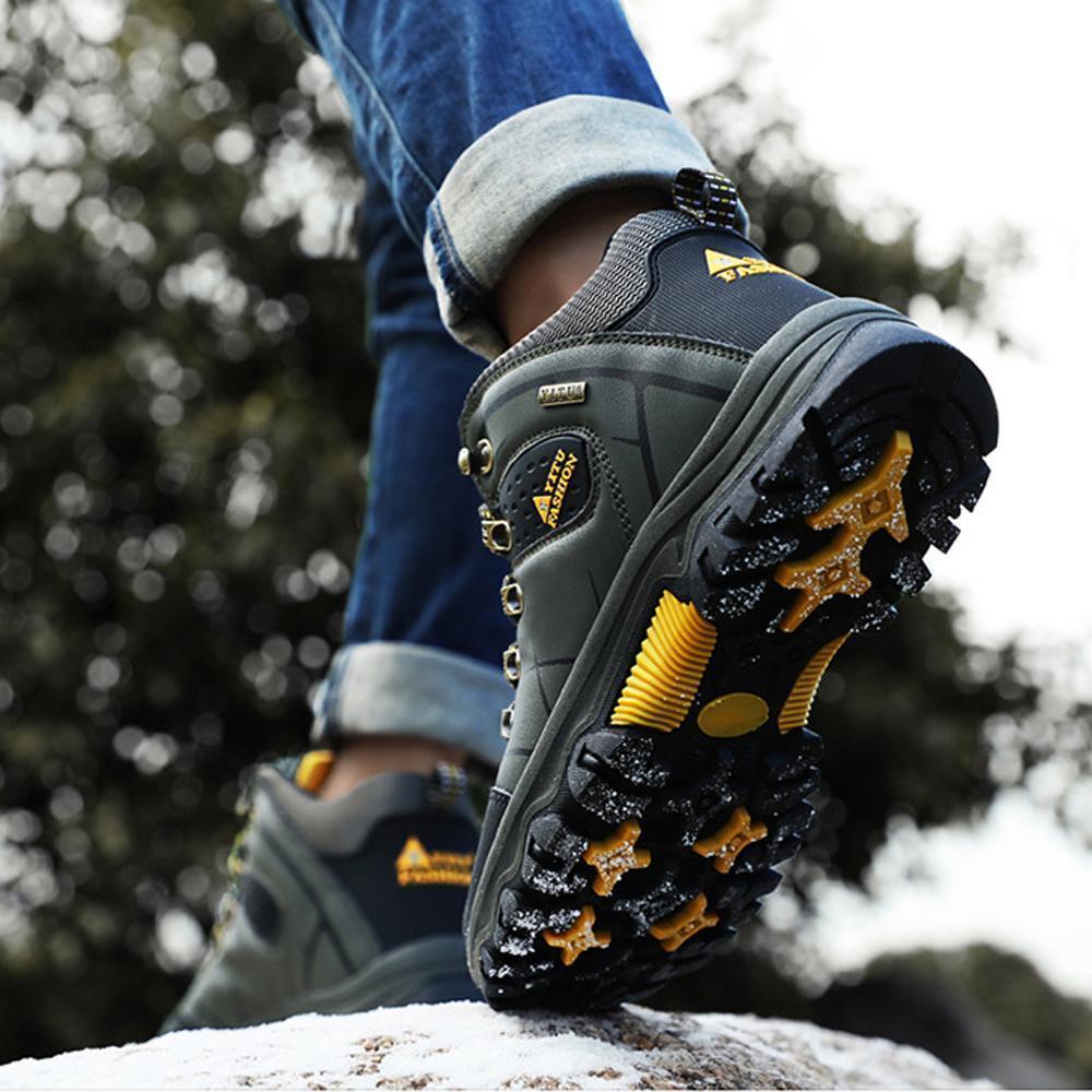 Men's Hiking Boots with Fleece Lining | Waterproof & Non-Slip for Ultimate Winter Comfort