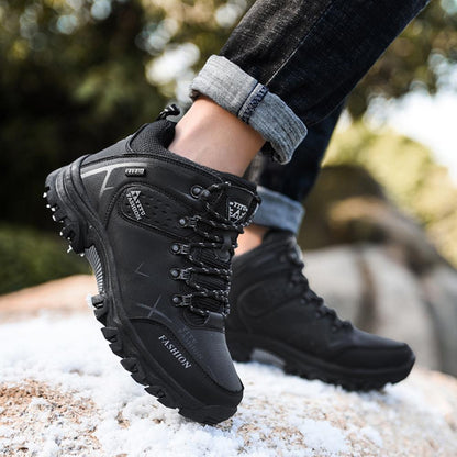 Men's Hiking Boots with Fleece Lining | Waterproof & Non-Slip for Ultimate Winter Comfort