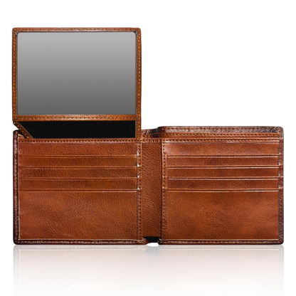 Men's Leather Wallet with RFID Blocking Technology | Slim Design for Ultimate Security