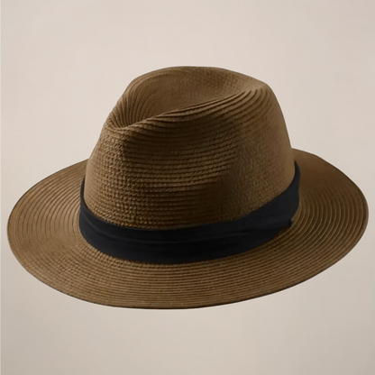 Wide Brim Panama Summer Hat for Men – Lightweight Breathable Sun Protection for Beach & Travel