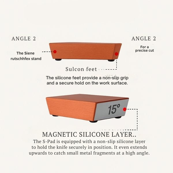 Rolling Knife Sharpener for Kitchen Knives – Angle Guide Tool for Fast Razor-Sharp Edge Restoration – Non-Slip Base Compact Handheld Manual