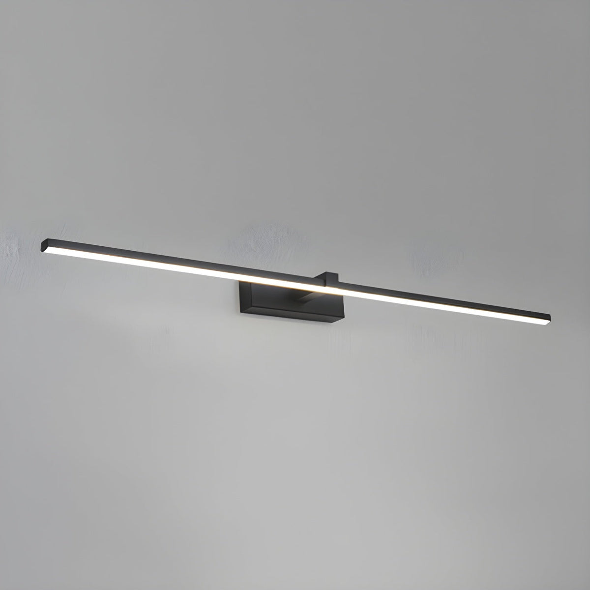 Hardwired LED Vanity Light Bar 16 in Aluminum Black for Bathroom Mirror Above Sink Modern Indoor Wall Sconce Fixture with Adjustable Color T