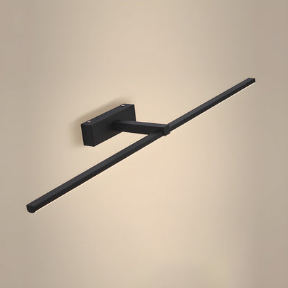 Hardwired LED Vanity Light Bar 16 in Aluminum Black for Bathroom Mirror Above Sink Modern Indoor Wall Sconce Fixture with Adjustable Color T