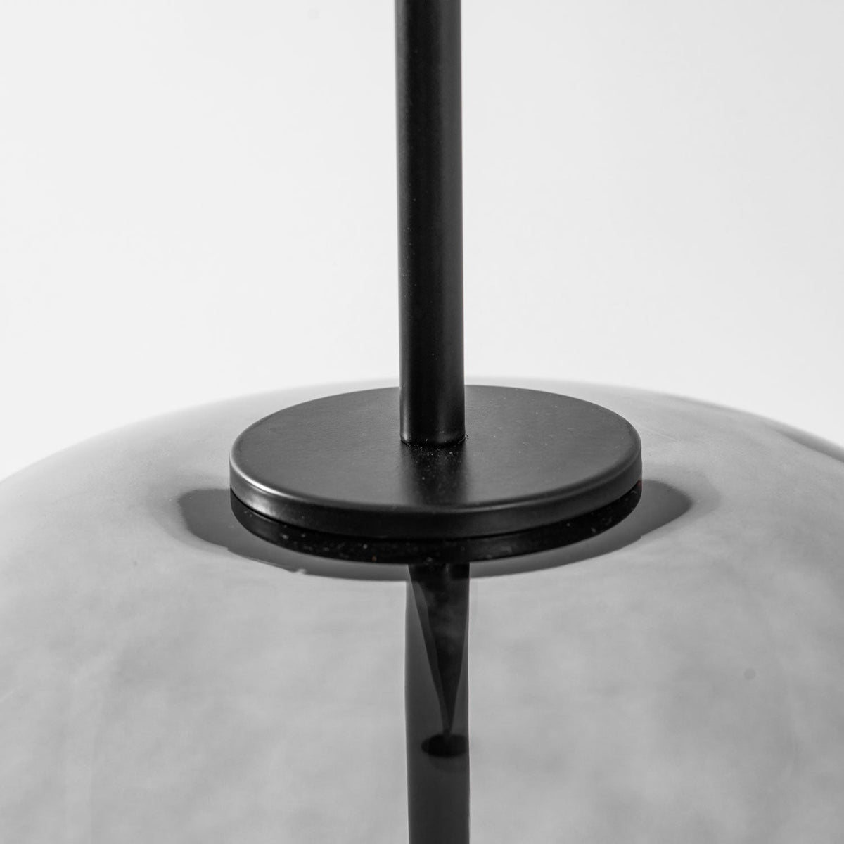 LED Drop Ceiling Lamp with Smoked Glass Shade for Dining Room & Island – Adjustable Cord, Integrated Bulb, Choice of Kelvin Tones