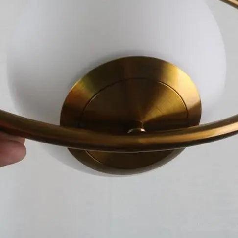 Glass Pendant Light with Metal Frame for Kitchen Island Dining Room Contemporary Ceiling Fixture Modern Hanging Lamp