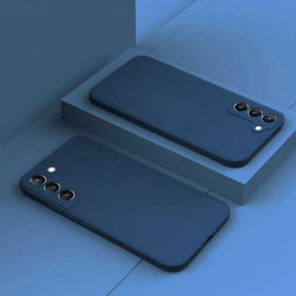 Silicone Phone Case with Microfiber Lining for Samsung Galaxy S22-S26 | Shock-Absorbing Protective Cover with Raised Edges