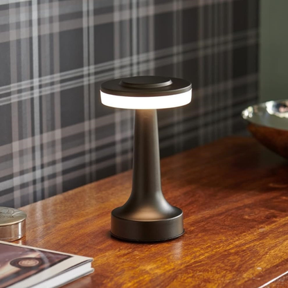Mid-Century Modern Cordless LED Touch Lamp with Adjustable Brightness | Stylish Lighting for Any Space