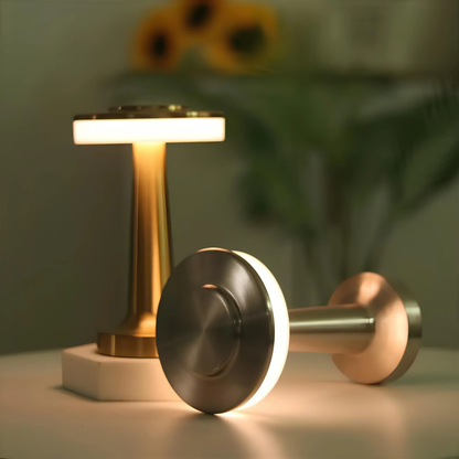 Mid-Century Modern Cordless LED Touch Lamp with Adjustable Brightness | Stylish Lighting for Any Space