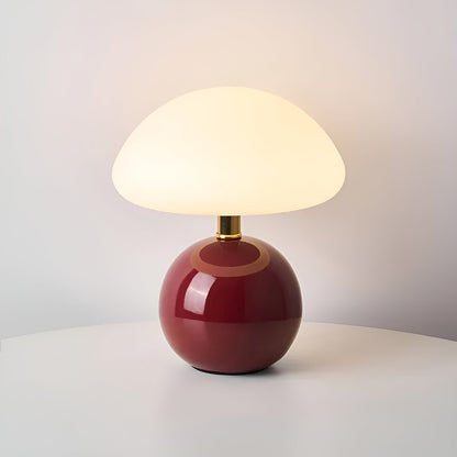 Mid Century Modern Table Lamp, Small Table Lamp with Warm Ambient Light, USB Bedside Lamp for Nightstand and Desk