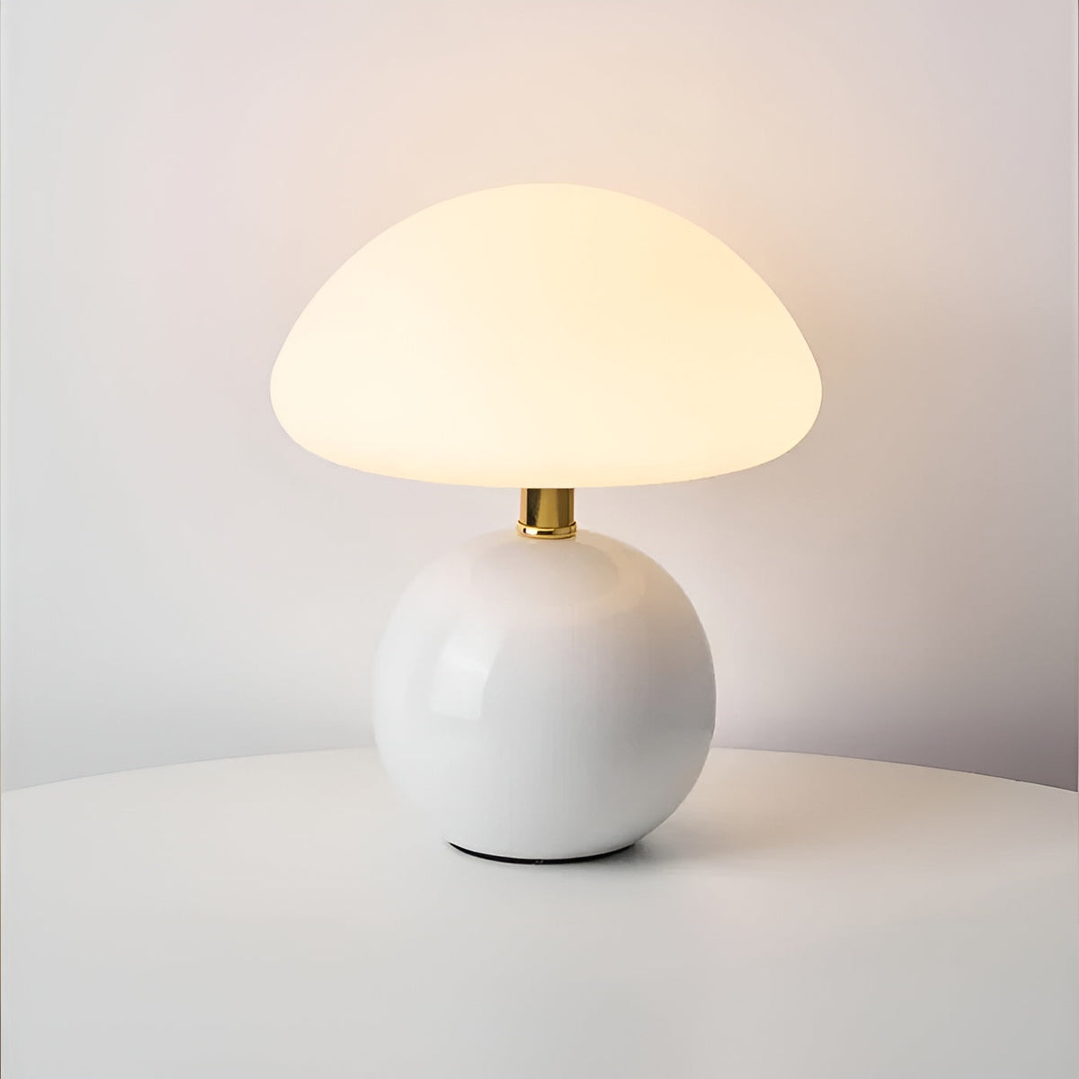 Mid Century Modern Table Lamp, Small Table Lamp with Warm Ambient Light, USB Bedside Lamp for Nightstand and Desk