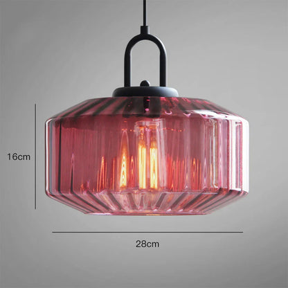 Handblown Glass Pendant Light Fixture 11 Inch Diameter for Kitchen Dining Room Hallway Living Room Bedroom LED Ceiling Light